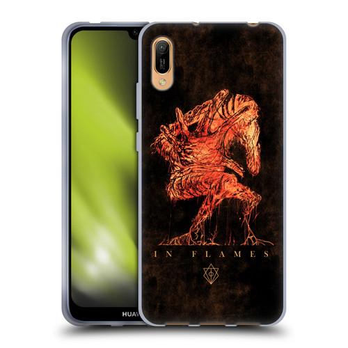 In Flames Metal Grunge Creature Soft Gel Case for Huawei Y6 Pro (2019)
