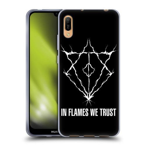 In Flames Metal Grunge Jesterhead Logo Soft Gel Case for Huawei Y6 Pro (2019)