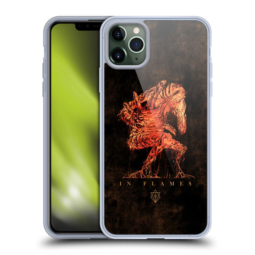 In Flames Metal Grunge Creature Soft Gel Case for Apple iPhone 11 Pro Max