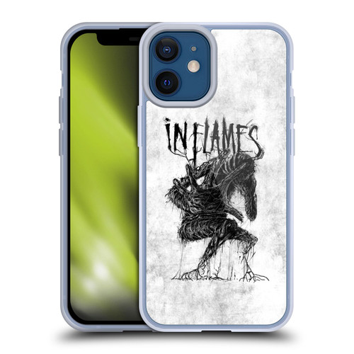 In Flames Metal Grunge Big Creature Soft Gel Case for Apple iPhone 12 Mini