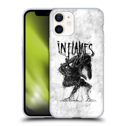 In Flames Metal Grunge Big Creature Soft Gel Case for Apple iPhone 12 Mini