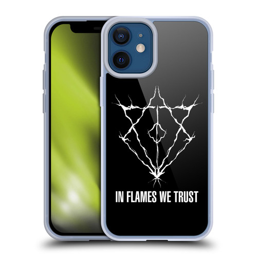 In Flames Metal Grunge Jesterhead Logo Soft Gel Case for Apple iPhone 12 Mini