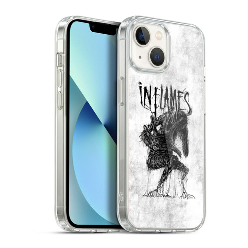 In Flames Metal Grunge Big Creature Soft Gel Case for Apple iPhone 13