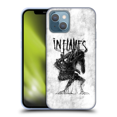 In Flames Metal Grunge Big Creature Soft Gel Case for Apple iPhone 13