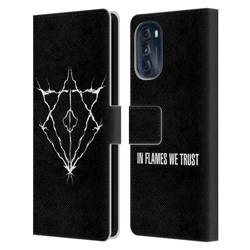 In Flames Metal Grunge Jesterhead Logo Leather Book Wallet Case Cover For Motorola Moto G (2022)