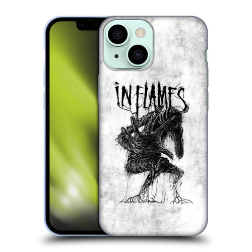 In Flames Metal Grunge Big Creature Soft Gel Case for Apple iPhone 13 Mini