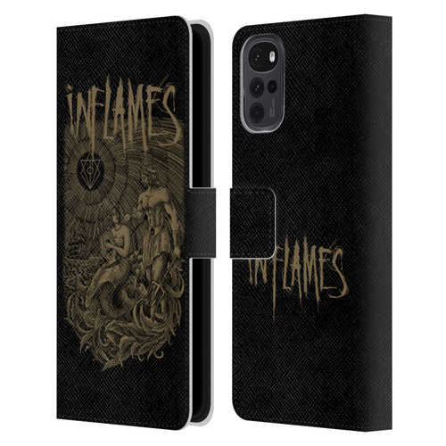 In Flames Metal Grunge Adventures Leather Book Wallet Case Cover For Motorola Moto G22