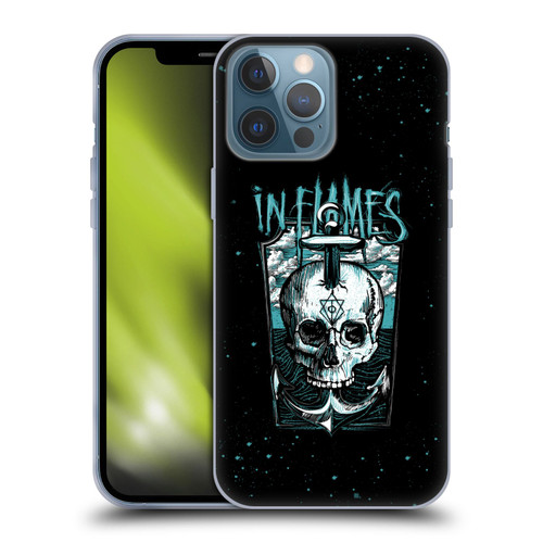 In Flames Metal Grunge Anchor Skull Soft Gel Case for Apple iPhone 13 Pro Max