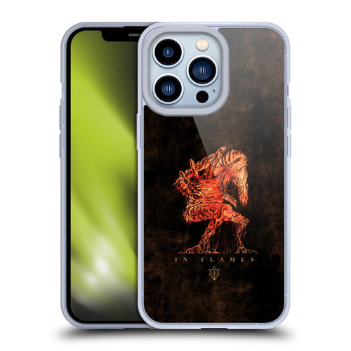 In Flames Metal Grunge Creature Soft Gel Case for Apple iPhone 13 Pro