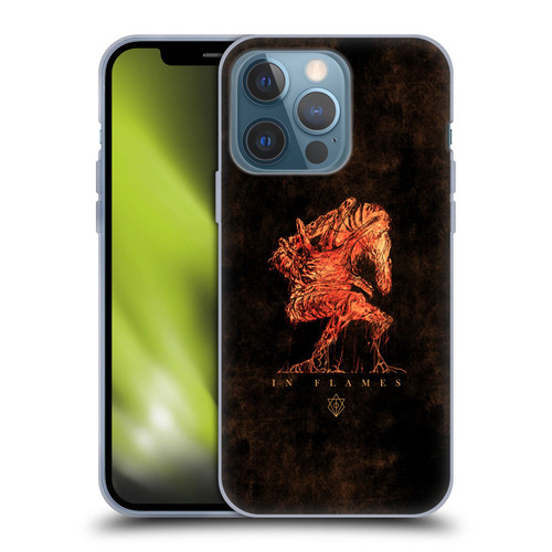 In Flames Metal Grunge Creature Soft Gel Case for Apple iPhone 13 Pro