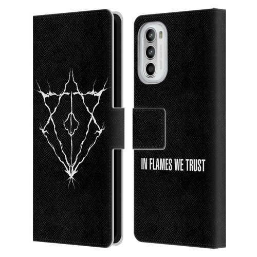 In Flames Metal Grunge Jesterhead Logo Leather Book Wallet Case Cover For Motorola Moto G52