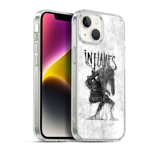 In Flames Metal Grunge Big Creature Soft Gel Case for Apple iPhone 14