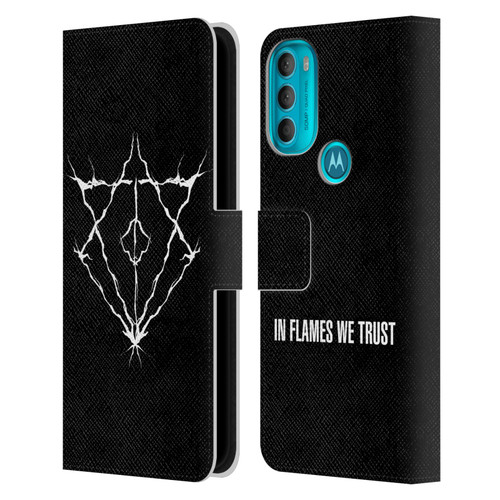In Flames Metal Grunge Jesterhead Logo Leather Book Wallet Case Cover For Motorola Moto G71 5G
