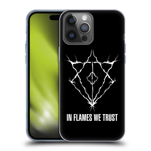 In Flames Metal Grunge Jesterhead Logo Soft Gel Case for Apple iPhone 14 Pro Max