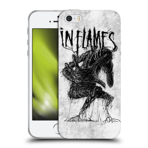 In Flames Metal Grunge Big Creature Soft Gel Case for Apple iPhone 5 / 5s / iPhone SE 2016