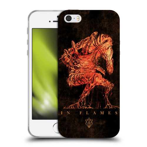 In Flames Metal Grunge Creature Soft Gel Case for Apple iPhone 5 / 5s / iPhone SE 2016