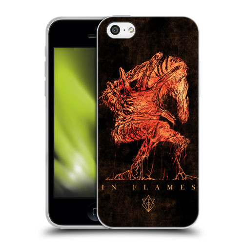 In Flames Metal Grunge Creature Soft Gel Case for Apple iPhone 5c