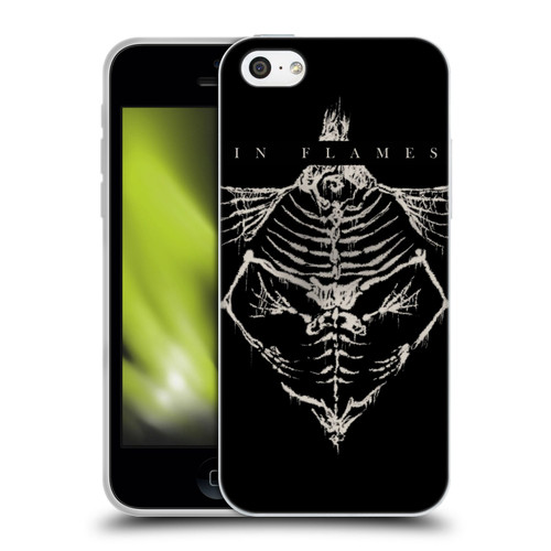 In Flames Metal Grunge Jesterhead Bones Soft Gel Case for Apple iPhone 5c