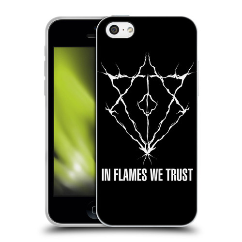 In Flames Metal Grunge Jesterhead Logo Soft Gel Case for Apple iPhone 5c