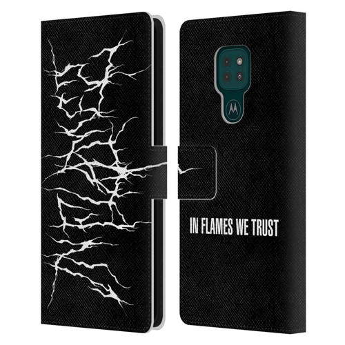 In Flames Metal Grunge Metal Logo Leather Book Wallet Case Cover For Motorola Moto G9 Play