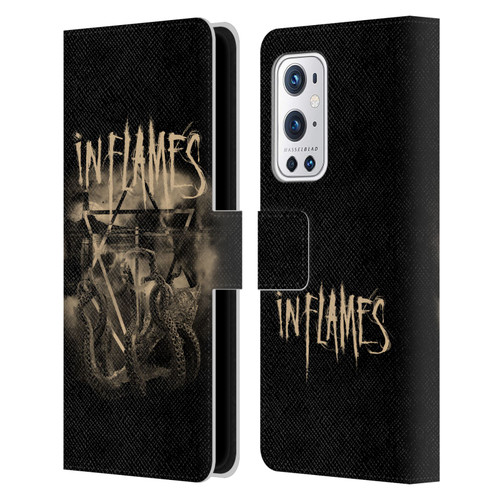 In Flames Metal Grunge Octoflames Leather Book Wallet Case Cover For OnePlus 9 Pro