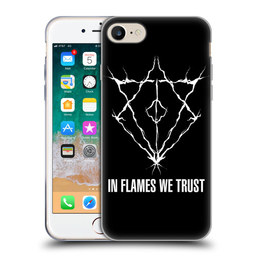 In Flames Metal Grunge Jesterhead Logo Soft Gel Case for Apple iPhone 7 / 8 / SE 2020 & 2022
