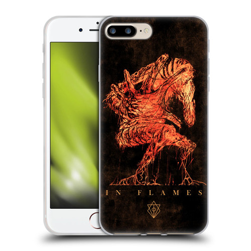 In Flames Metal Grunge Creature Soft Gel Case for Apple iPhone 7 Plus / iPhone 8 Plus