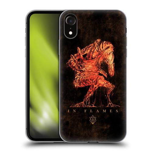 In Flames Metal Grunge Creature Soft Gel Case for Apple iPhone XR