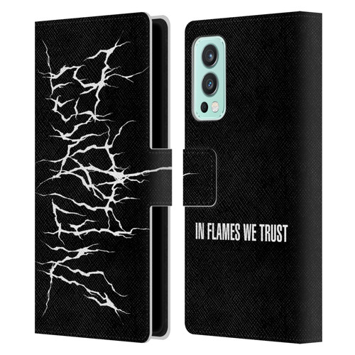 In Flames Metal Grunge Metal Logo Leather Book Wallet Case Cover For OnePlus Nord 2 5G