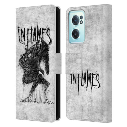 In Flames Metal Grunge Big Creature Leather Book Wallet Case Cover For OnePlus Nord CE 2 5G