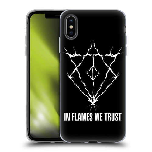 In Flames Metal Grunge Jesterhead Logo Soft Gel Case for Apple iPhone XS Max