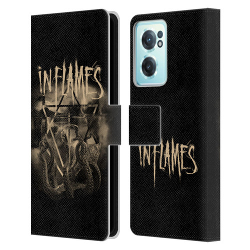 In Flames Metal Grunge Octoflames Leather Book Wallet Case Cover For OnePlus Nord CE 2 5G