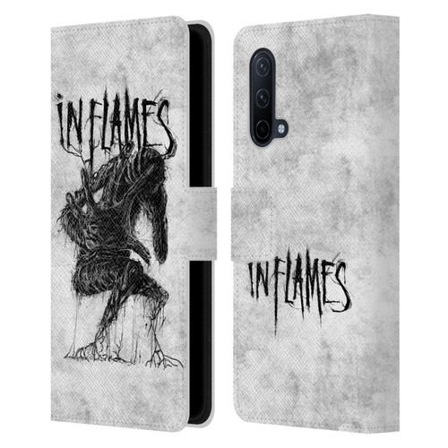 In Flames Metal Grunge Big Creature Leather Book Wallet Case Cover For OnePlus Nord CE 5G