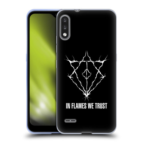 In Flames Metal Grunge Jesterhead Logo Soft Gel Case for LG K22