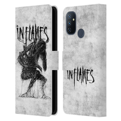 In Flames Metal Grunge Big Creature Leather Book Wallet Case Cover For OnePlus Nord N100