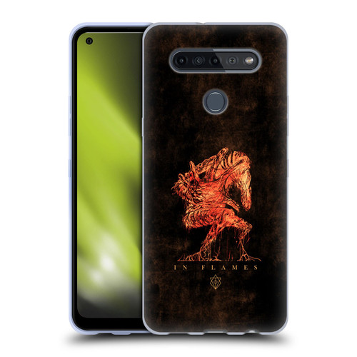 In Flames Metal Grunge Creature Soft Gel Case for LG K51S