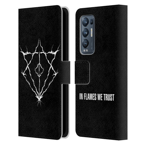 In Flames Metal Grunge Jesterhead Logo Leather Book Wallet Case Cover For OPPO Find X3 Neo / Reno5 Pro+ 5G
