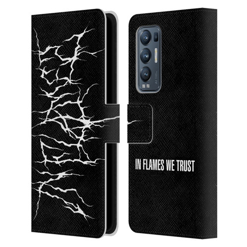 In Flames Metal Grunge Metal Logo Leather Book Wallet Case Cover For OPPO Find X3 Neo / Reno5 Pro+ 5G