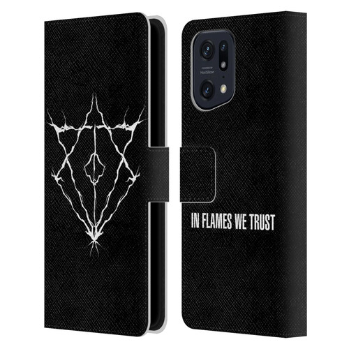 In Flames Metal Grunge Jesterhead Logo Leather Book Wallet Case Cover For OPPO Find X5