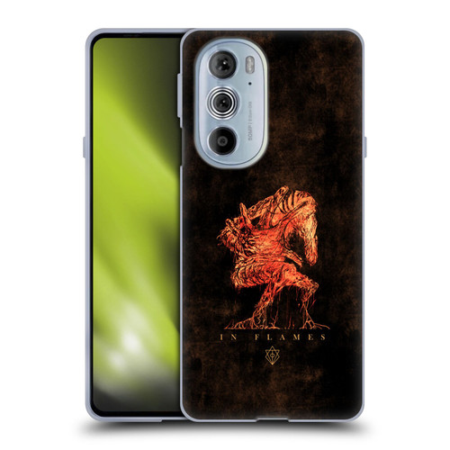 In Flames Metal Grunge Creature Soft Gel Case for Motorola Edge X30