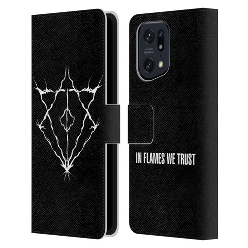 In Flames Metal Grunge Jesterhead Logo Leather Book Wallet Case Cover For OPPO Find X5 Pro