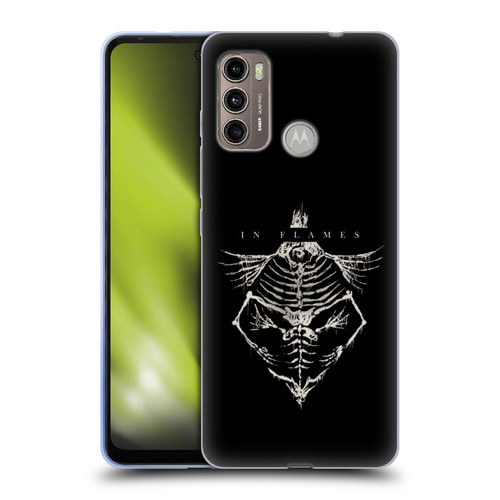 In Flames Metal Grunge Jesterhead Bones Soft Gel Case for Motorola Moto G60 / Moto G40 Fusion
