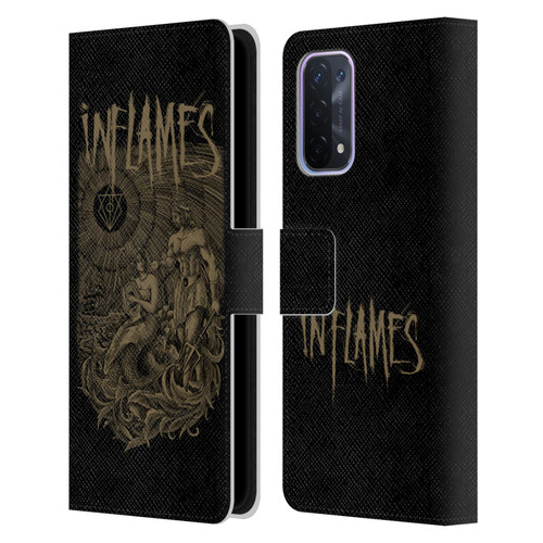 In Flames Metal Grunge Adventures Leather Book Wallet Case Cover For OPPO A54 5G