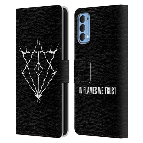 In Flames Metal Grunge Jesterhead Logo Leather Book Wallet Case Cover For OPPO Reno 4 5G
