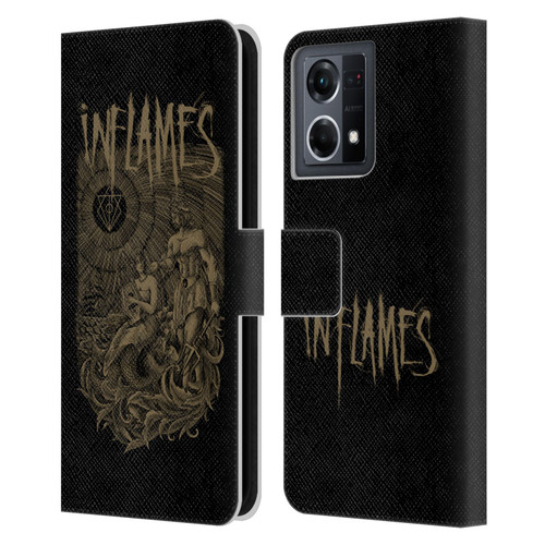 In Flames Metal Grunge Adventures Leather Book Wallet Case Cover For OPPO Reno8 4G