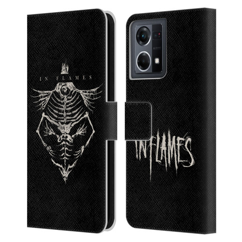 In Flames Metal Grunge Jesterhead Bones Leather Book Wallet Case Cover For OPPO Reno8 4G