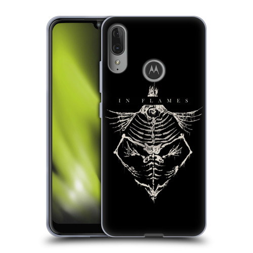 In Flames Metal Grunge Jesterhead Bones Soft Gel Case for Motorola Moto E6 Plus