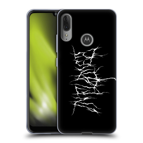 In Flames Metal Grunge Metal Logo Soft Gel Case for Motorola Moto E6 Plus