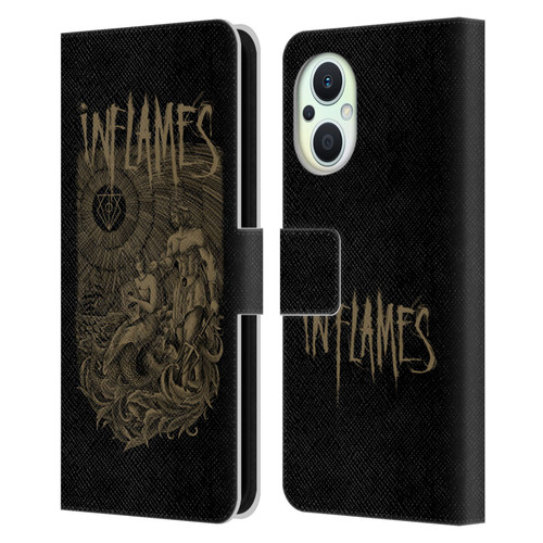 In Flames Metal Grunge Adventures Leather Book Wallet Case Cover For OPPO Reno8 Lite