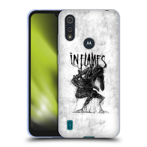 In Flames Metal Grunge Big Creature Soft Gel Case for Motorola Moto E6s (2020)